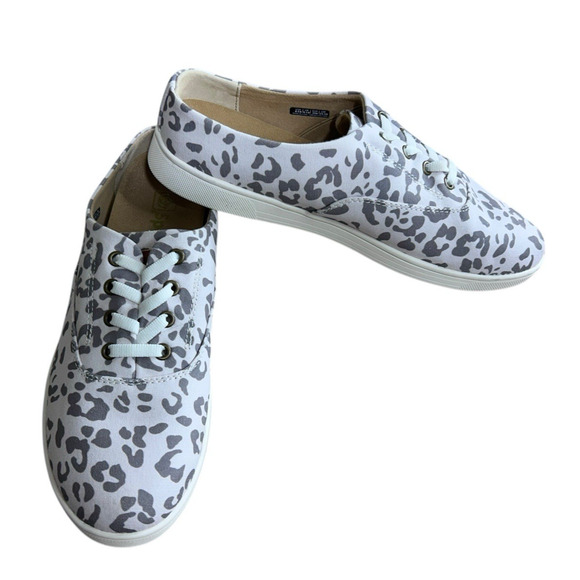 Spenco Khloe Kick Leopard Print Slip On Shoes Sz 8.5 B Comfort Footbed Sneakers - Picture 6 of 9